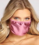 With Sleek Satin Face Mask as your homecoming jewelry or accessories, your 2023 Homecoming dress look will be fire!