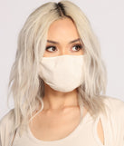 You’ll look stunning in the Basic Ribbed Knit Face Mask when paired with its matching separate to create a glam clothing set perfect for parties, date nights, concert outfits, back-to-school attire, or for any summer event!