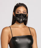 Purrfect Cat Style Halloween Face Mask