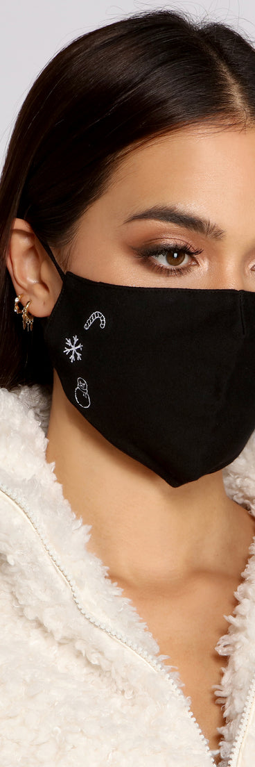 Holiday Night Face Mask with Earloops