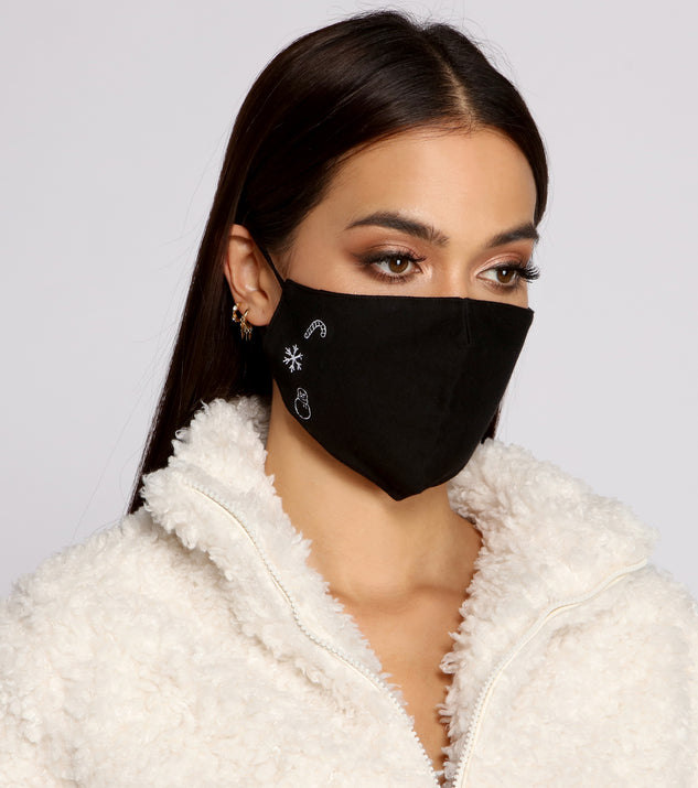 Holiday Night Face Mask with Earloops