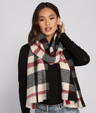 Cuddle Weather Plaid Blanket Scarf