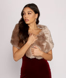 So Luxe Faux Fur Shawl
