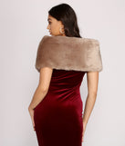 So Luxe Faux Fur Shawl