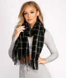 Keep It Cozy Fringe Blanket Scarf for 2022 festival outfits, festival dress, outfits for raves, concert outfits, and/or club outfits