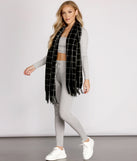 Keep It Cozy Fringe Blanket Scarf for 2022 festival outfits, festival dress, outfits for raves, concert outfits, and/or club outfits