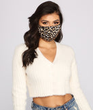 Three Pack Leopard Print Face Mask
