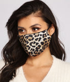 Three Pack Leopard Print Face Mask