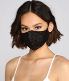 Three Pack Lace Detail Face Masks