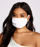 Iridescent Sparkle Face Mask With Earloops creates the perfect New Year’s Eve Outfit or new years dress with stylish details in the latest trends to ring in 2023!