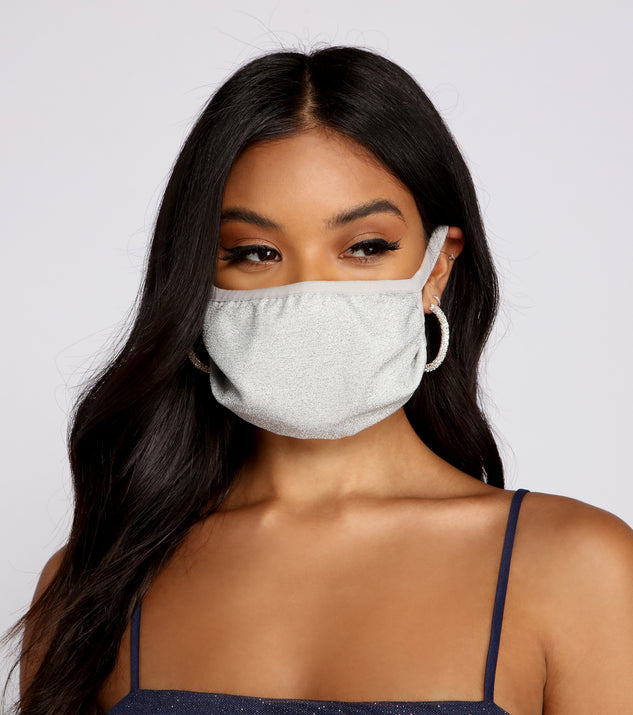 Glitter Face Mask With Earloops