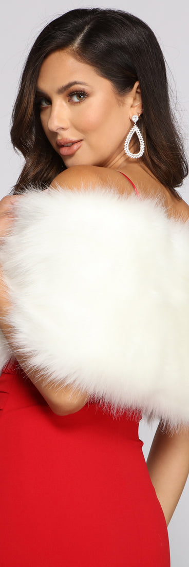 Extra Large Faux Fur Shawl Wrap