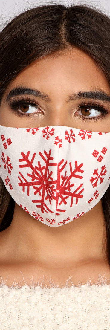 Holiday Snowflake Face Mask
