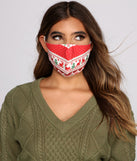 Festive Reindeer Holiday Face Mask