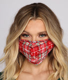 Feelin' Festive Plaid Face Mask