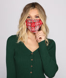 Feelin' Festive Plaid Face Mask