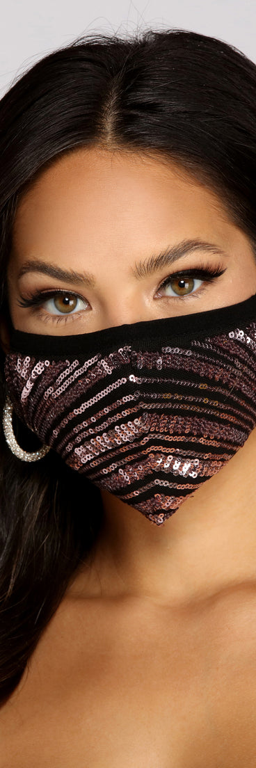 Stunning Vibes Sequin Face Mask