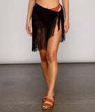 Fab N' Fringe Mesh Swim Coverup for 2022 festival outfits, festival dress, outfits for raves, concert outfits, and/or club outfits
