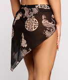 Dragon Print Swim Coverup is a trendy pick to create 2023 festival outfits, festival dresses, outfits for concerts or raves, and complete your best party outfits!
