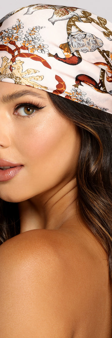 Bohemian Beauty Satin Paisley Scarf