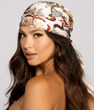 Bohemian Beauty Satin Paisley Scarf