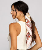 Bohemian Beauty Satin Paisley Scarf