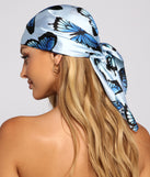 Fab And Fluttery Satin Butterfly Scarf is a trendy pick to create 2023 festival outfits, festival dresses, outfits for concerts or raves, and complete your best party outfits!