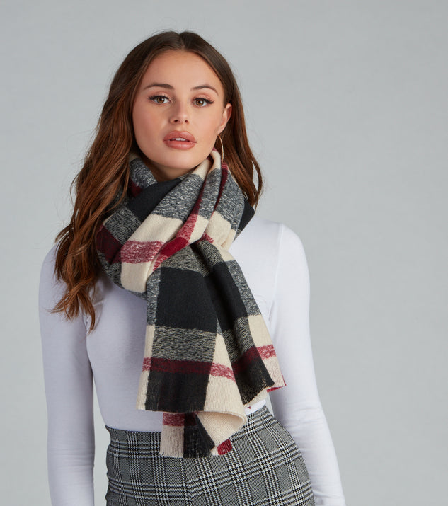 Timelessly Chic Plaid Blanket Scarf