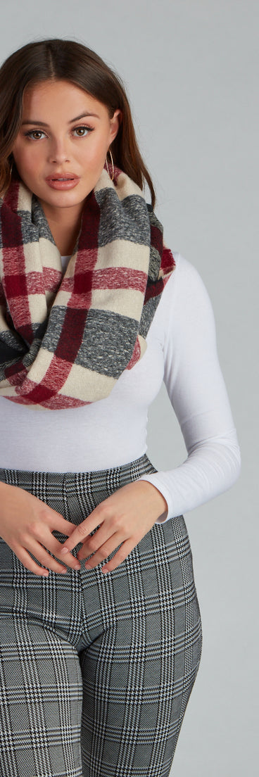 Timelessly Chic Plaid Blanket Scarf