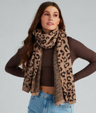Leopard Love Ribbed Edge Scarf for 2022 festival outfits, festival dress, outfits for raves, concert outfits, and/or club outfits