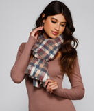 In Plaid View Blanket Scarf