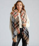 Winter Wonder Plaid Lurex Scarf