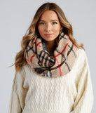 Winter Wonder Plaid Lurex Scarf