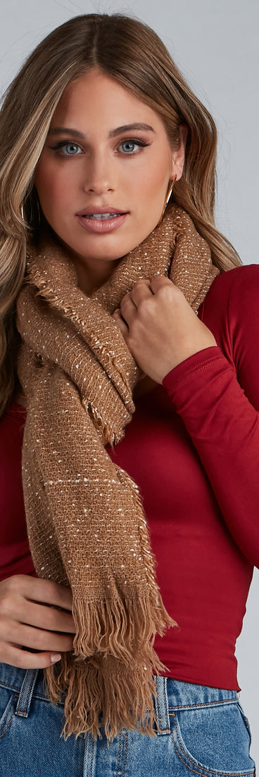 Cuddle Weather Marled Knit Scarf