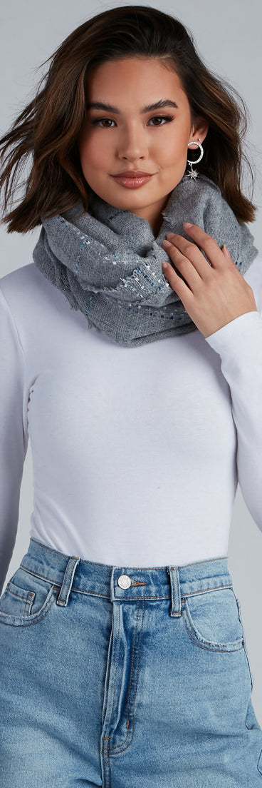 Wrapped Up Cozy Plaid Blanket Scarf