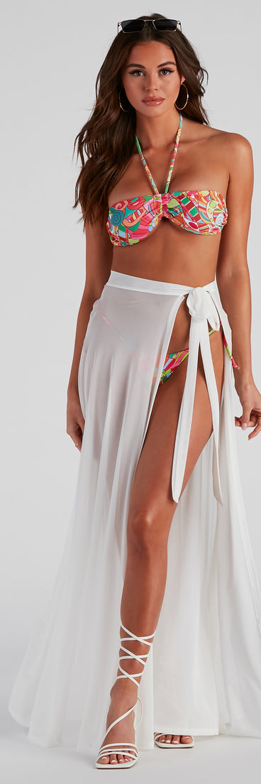 Major Vacay Vibes Mesh Swim Wrap for 2022 festival outfits, festival dress, outfits for raves, concert outfits, and/or club outfits