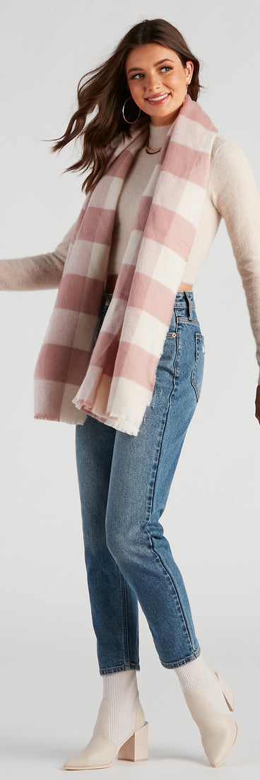 Autumn Chill Buffalo Plaid Scarf