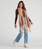 Autumn Vibes Fringe Blanket Scarf