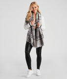 Bundle Up Plaid Blanket Scarf