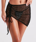 Glam Energy Rhinestone Mesh Cover-Up is a fire pick to create 2023 festival outfits, concert dresses, outfits for raves, or to complete your best party outfits or clubwear!