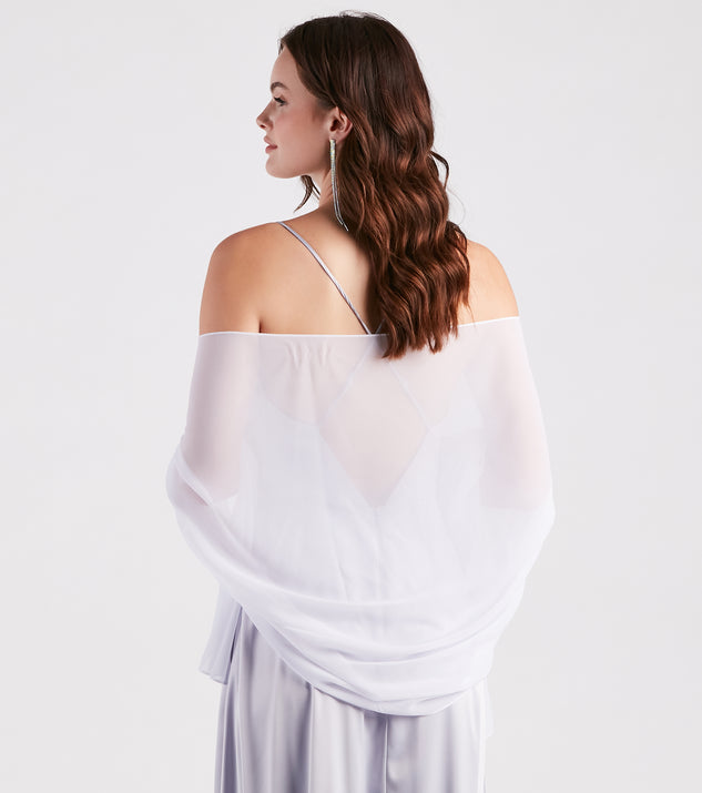 mesh shawl for dress Layer On Classy Mesh Shawl Wrap