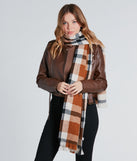 Softest Style Plaid Frayed Scarf