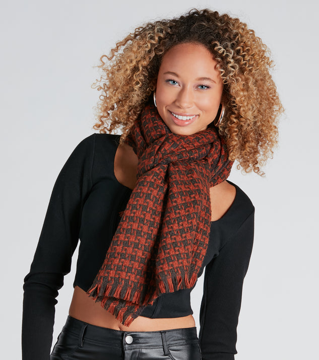 Timeless Cuteness Houndstooth Scarf Windsor