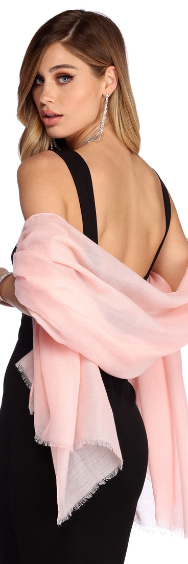 Lightweight Woven Wrap Scarf