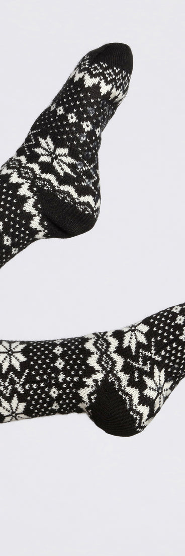 Snuggle All The Way Non Slip Fuzzy Sock Slippers