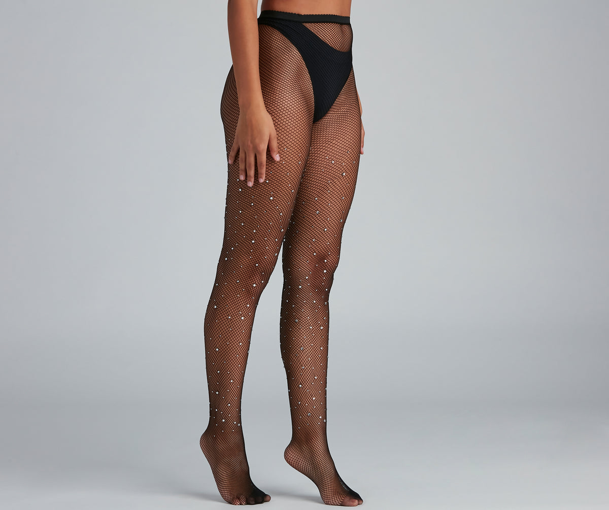 Edgy Glam Vibes Fishnet Tights