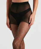 Spark My Attention Rhinestone Stockings is a trendy pick to create 2023 festival outfits, festival dresses, outfits for concerts or raves, and complete your best party outfits!
