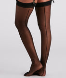 Alluring Sheer Over-The-Knee Stockings