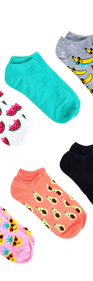Fun And Fruity Sock Multi-Pack provides essential lift and support for creating your best summer outfits of the season for 2023!