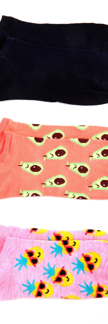 Fun And Fruity Sock Multi-Pack provides essential lift and support for creating your best summer outfits of the season for 2023!